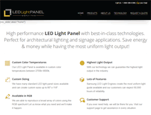 Tablet Screenshot of ledlightpanel.com